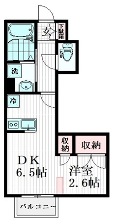 みどり台駅 徒歩6分 2階の物件間取画像